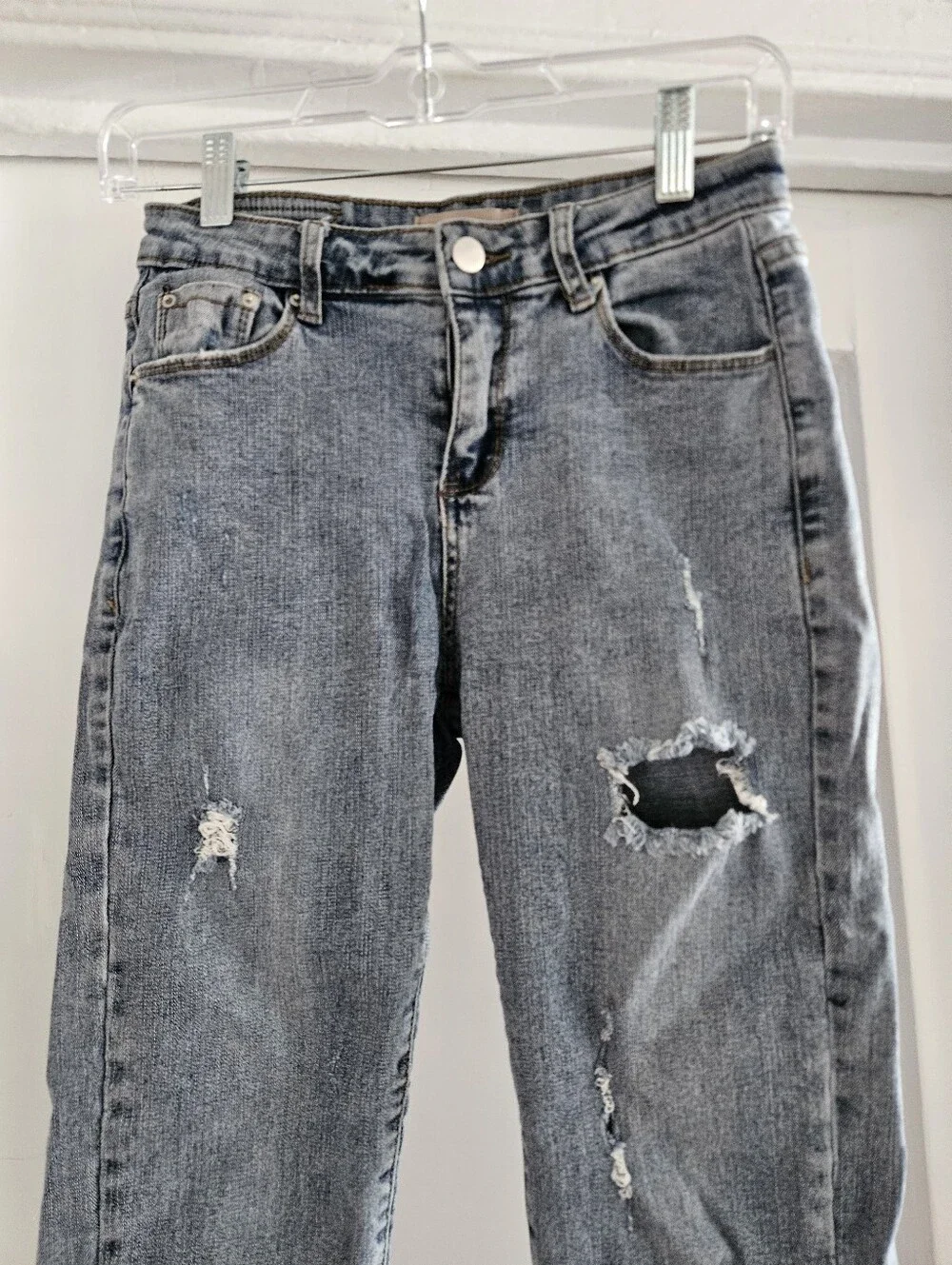 Logue J Ripped Straight Leg Jeans